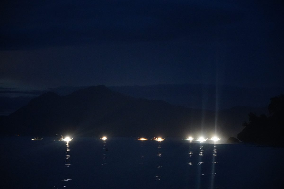 Coastline of Batangas, Philippines, near the Mabini peninsula where Anilao's dive resorts sit south of Manila