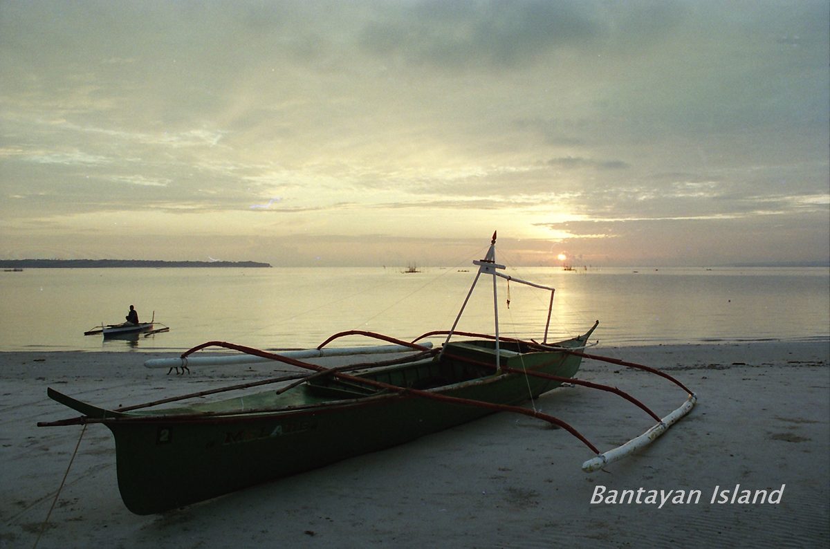 Coastal view of the island in northern Cebu, Philippines
