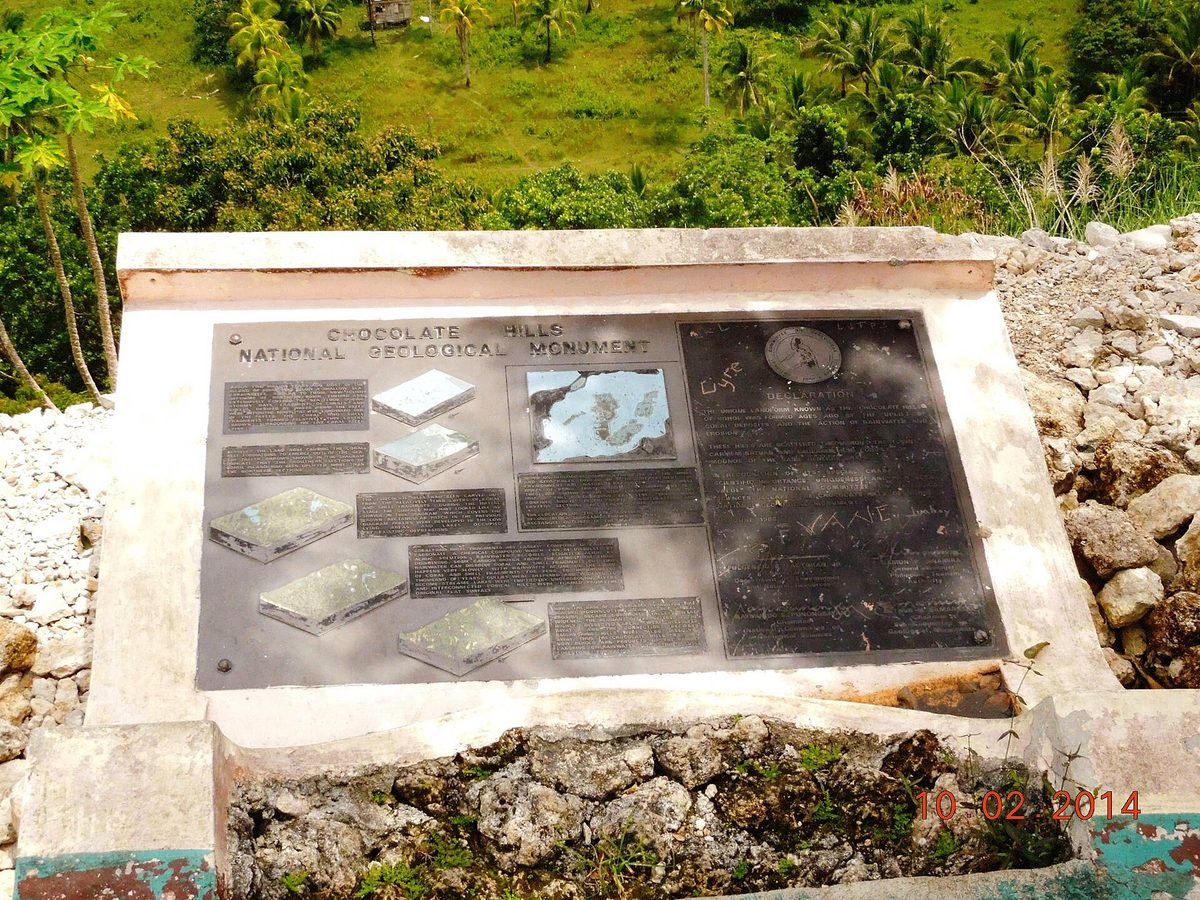 Chocolate Hills in Carmen Bohol seen from the main viewing deck