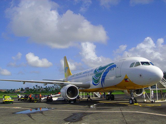 A Cebu Pacific Airbus A320 on the tarmac