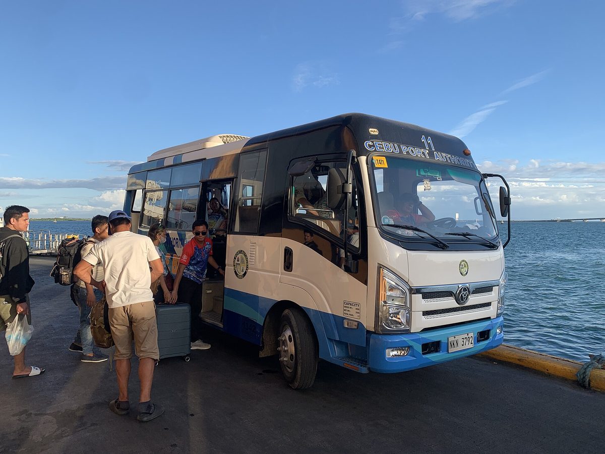 Cebu City port and pier area where ferries to Bohol depart
