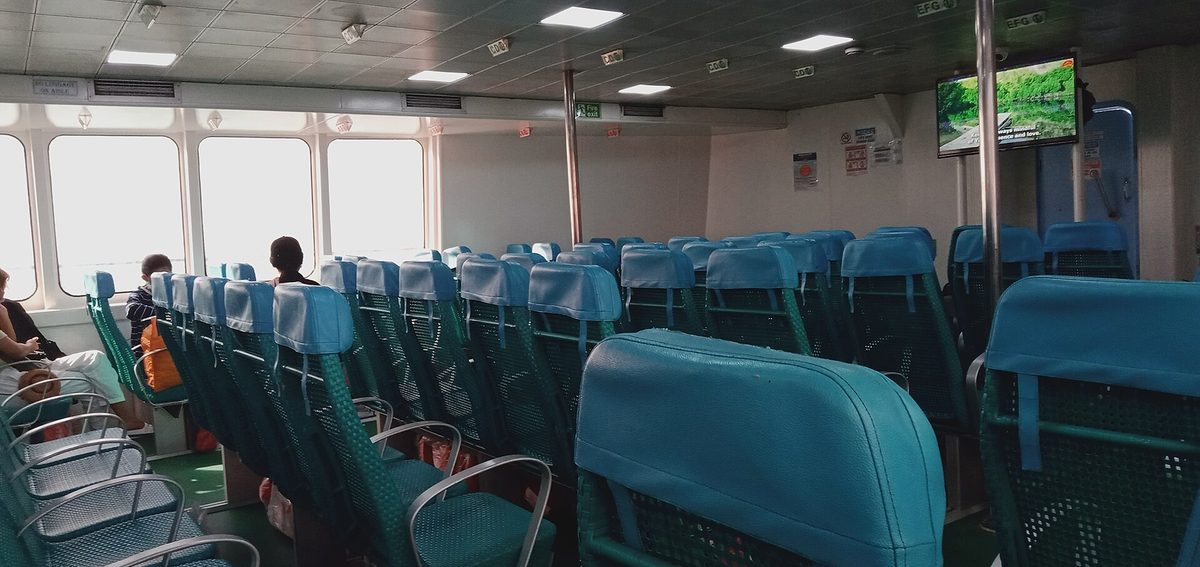 OceanJet ferry vessel underway between Cebu and Bohol in the Philippines