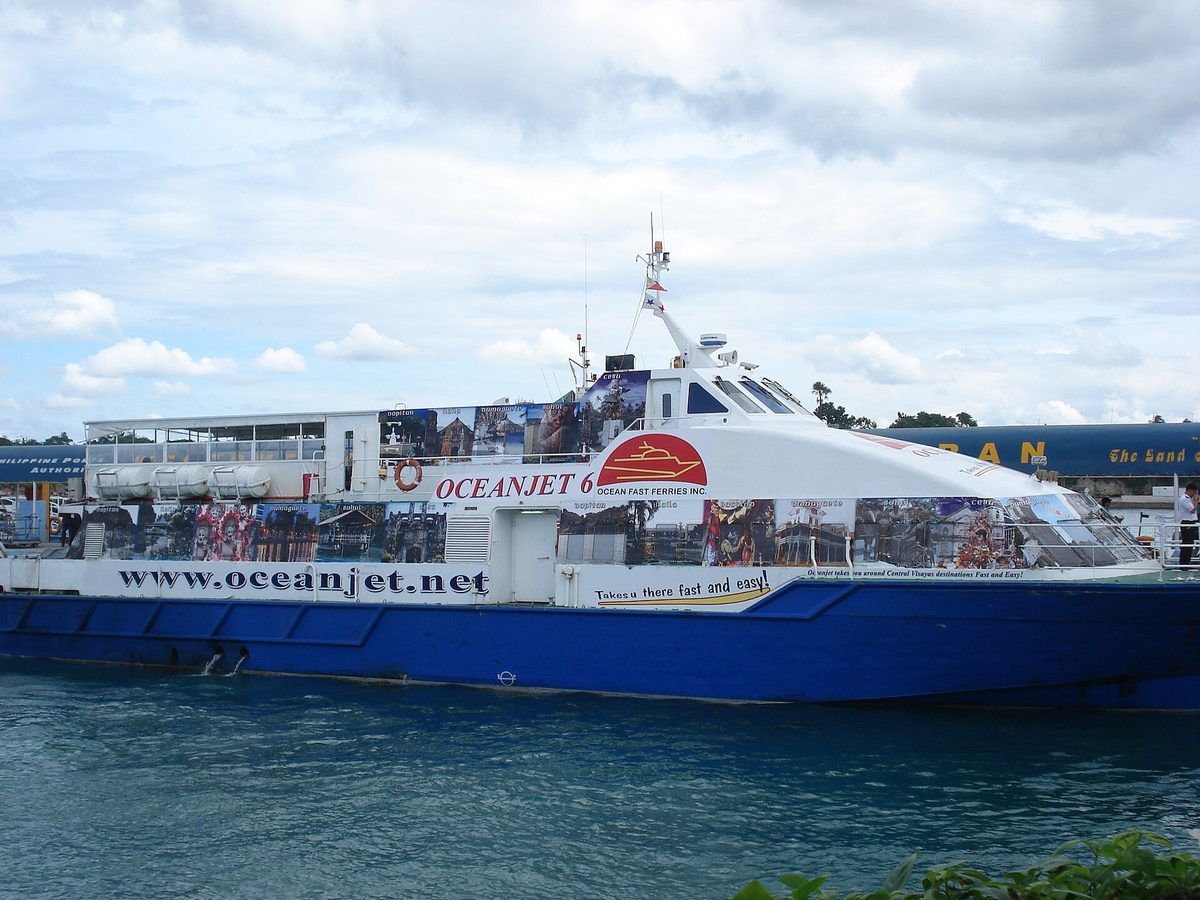 Tagbilaran City in Bohol, the main arrival point for the fast ferry from Cebu