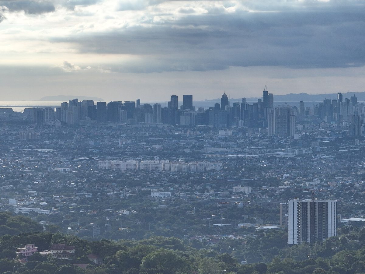 Aerial view of the Manila skyline, the busiest arrival point for flights to Manila