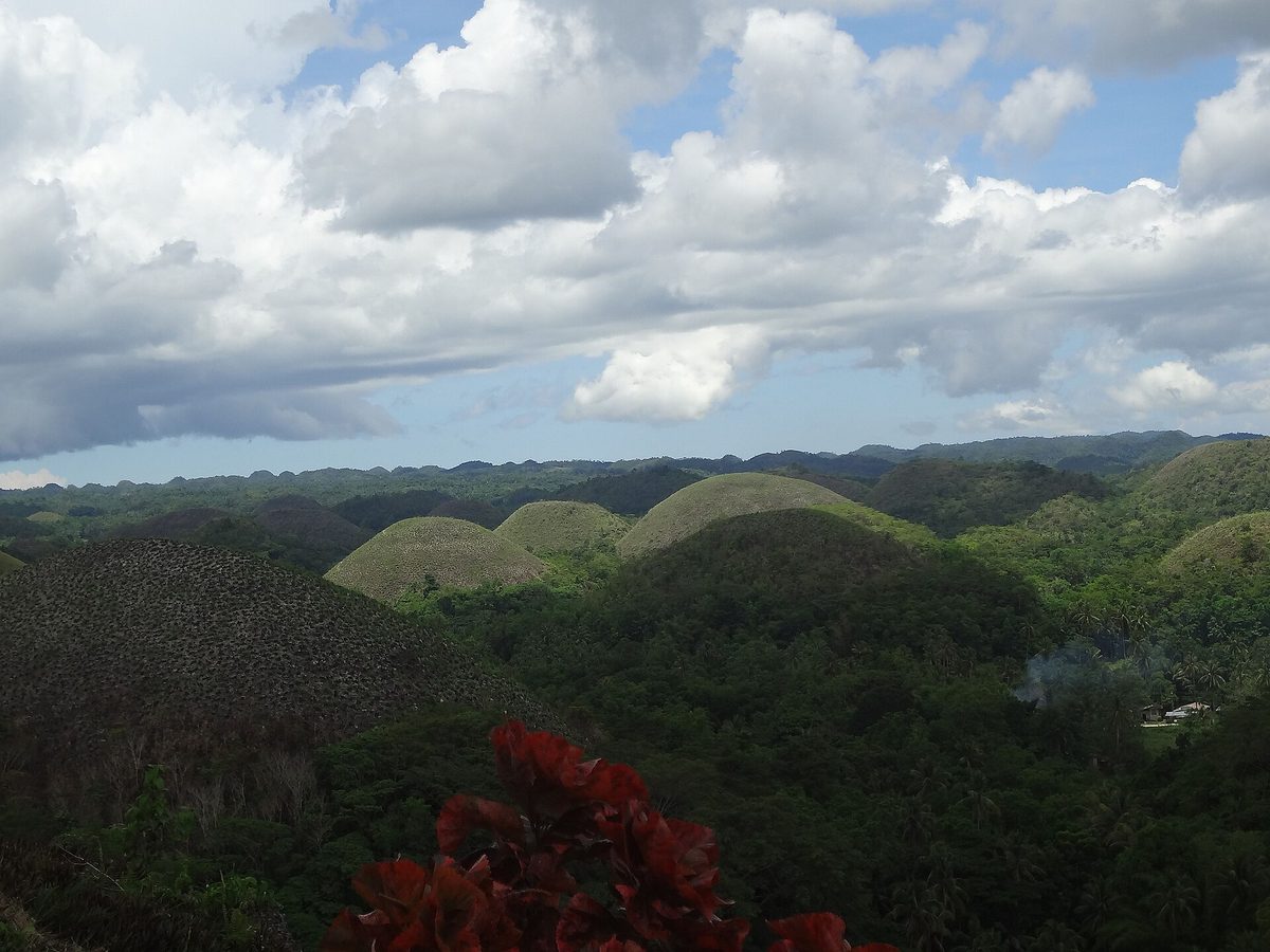 Concrete stairs leading to the Chocolate Hills viewpoint in Carmen Bohol