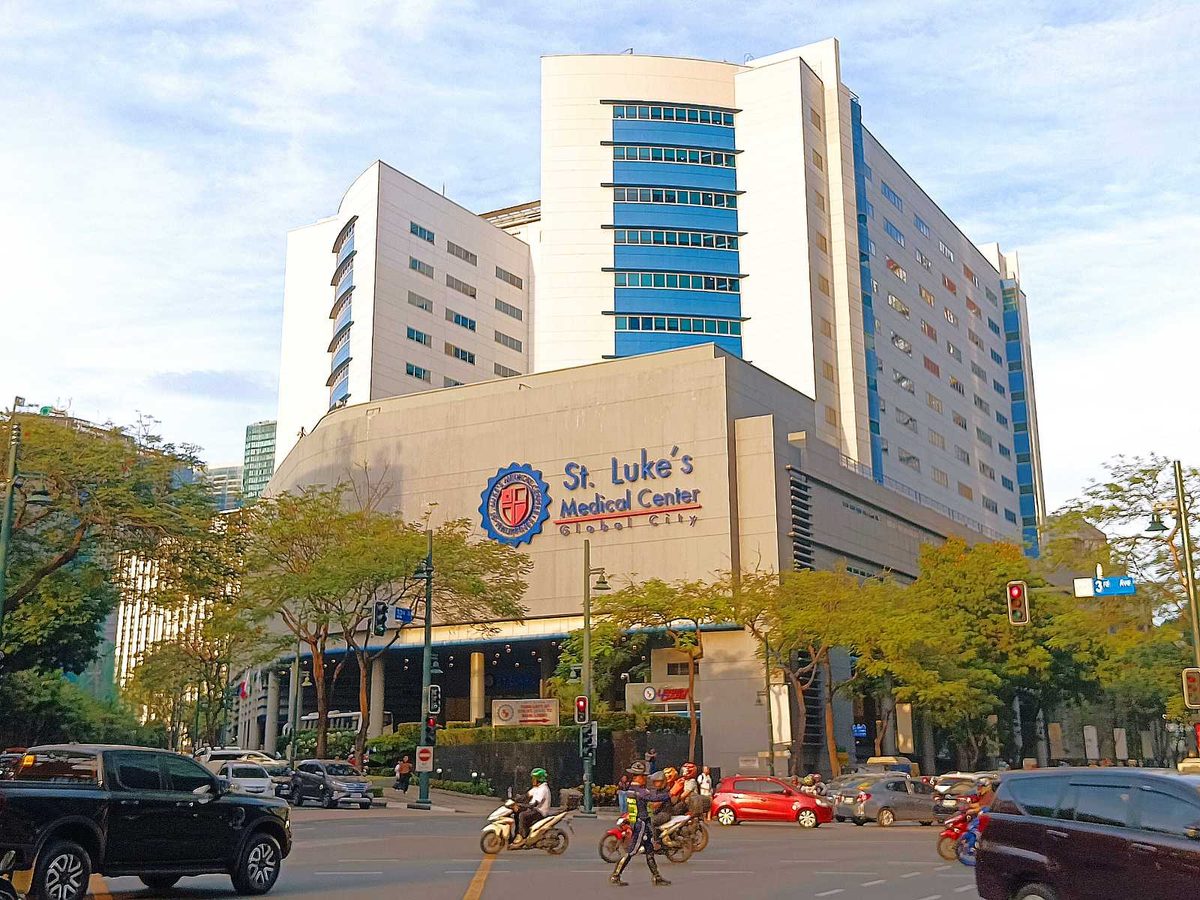 A modern private hospital in the Philippines, where serious cases are treated in major cities