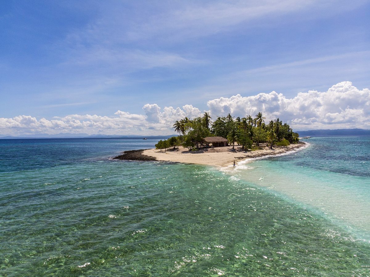 The double sandbar of Kalanggaman Island off Palompon, Leyte