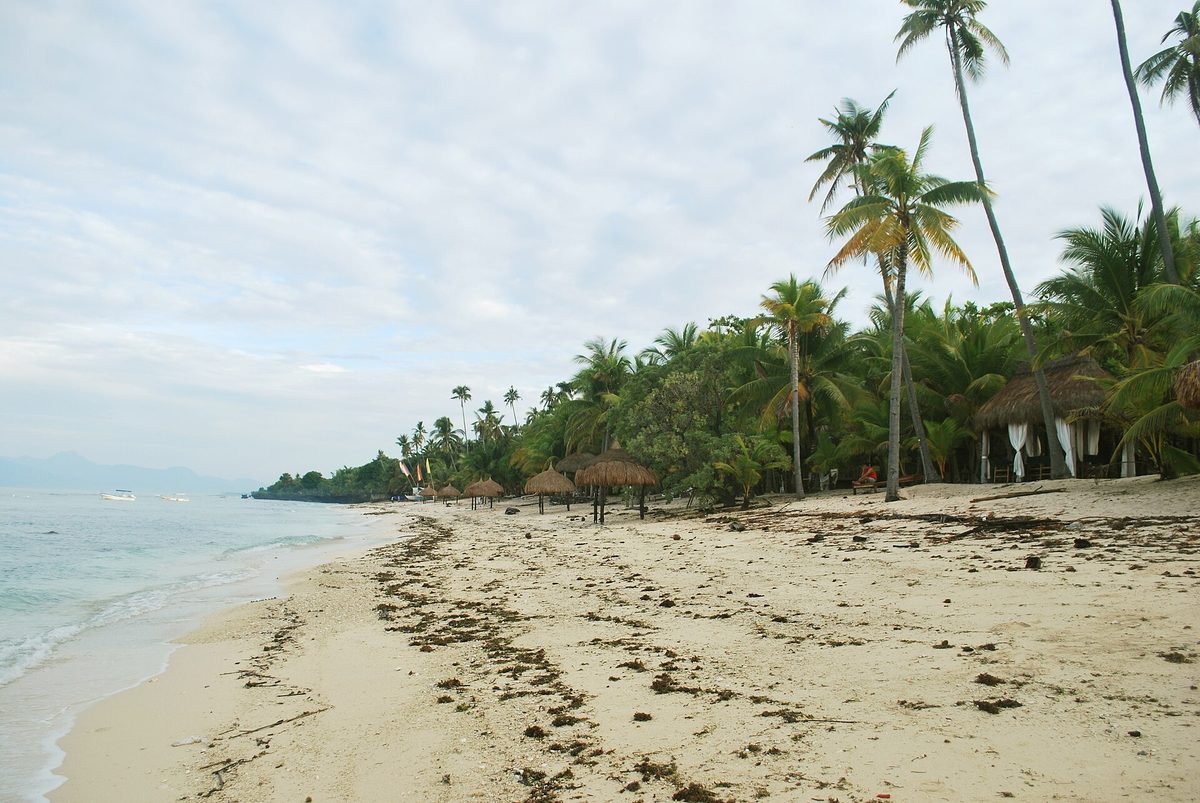 Palm-fringed quiet beach on Siquijor, one of the lesser-known islands Philippines travelers love