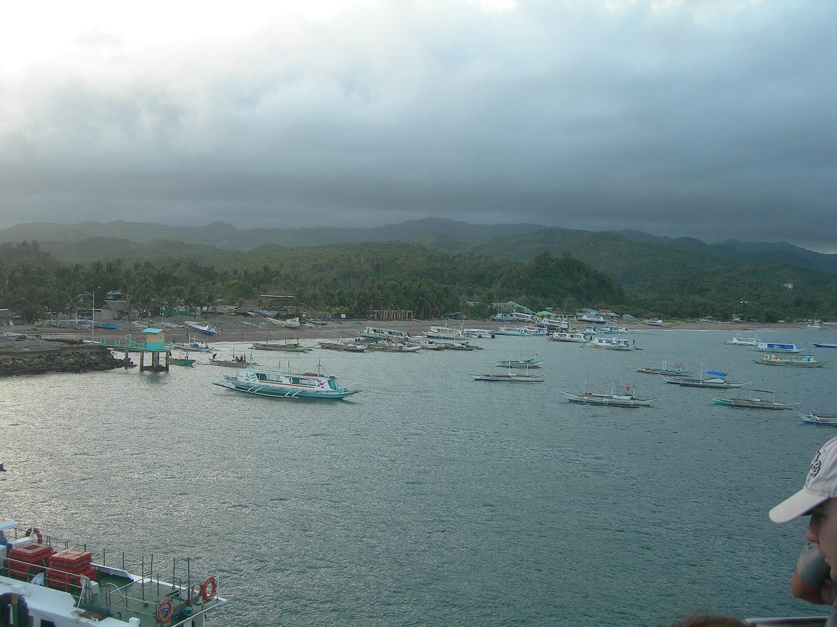 Boats at Caticlan Jetty Port, the mainland crossing point for how to get to Boracay by ferry