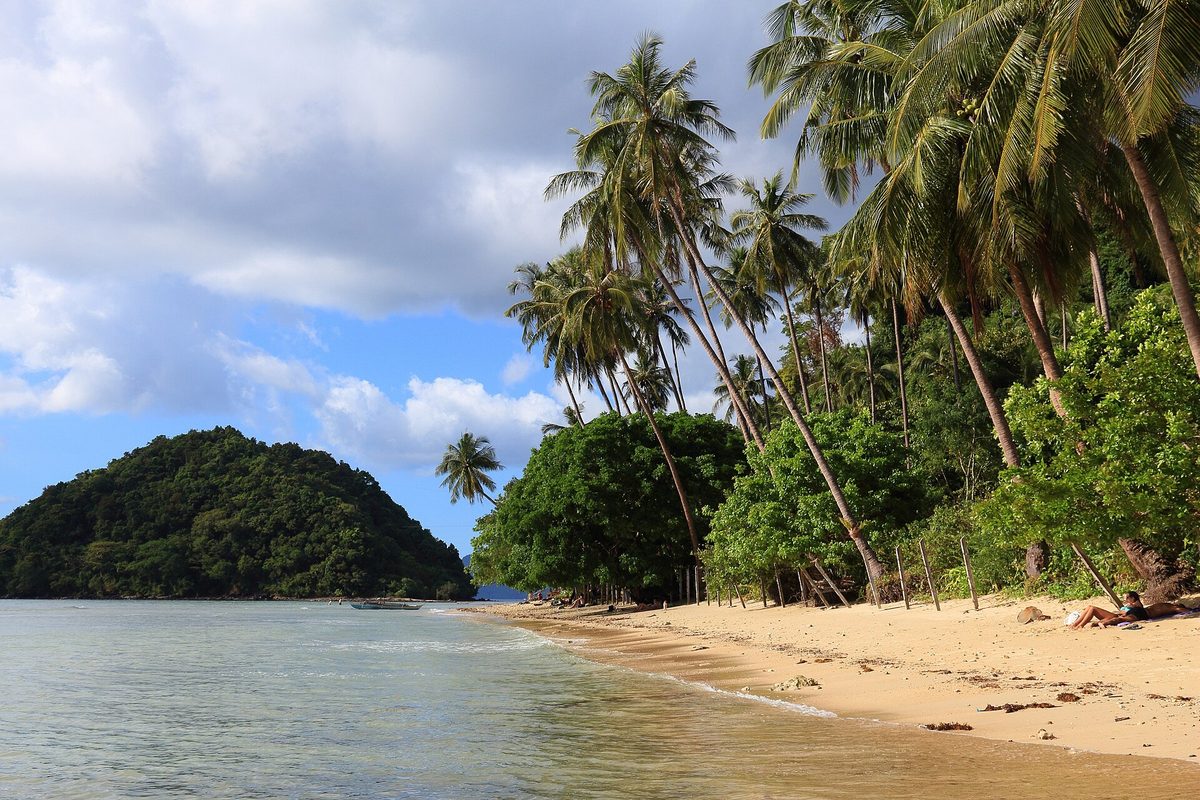A beach on a Philippines island, the trip a good travel insurance policy is there to protect