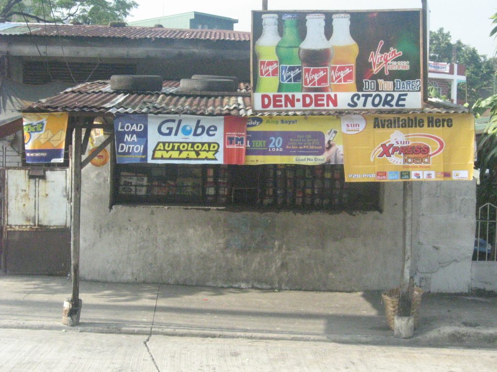A neighborhood sari-sari store in the Philippines selling cheap snacks and drinks