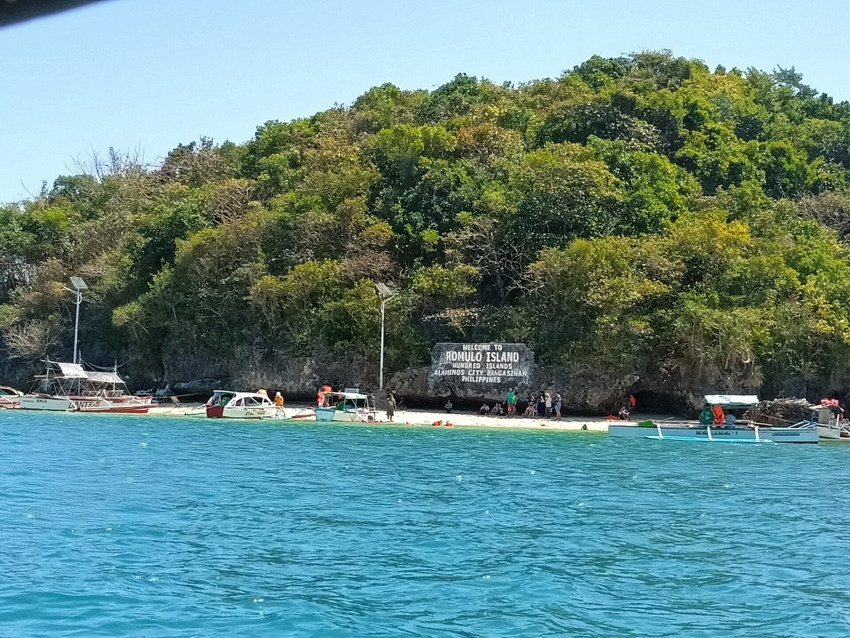 The clustered green islets of Hundred Islands National Park in Pangasinan seen from a viewpoint
