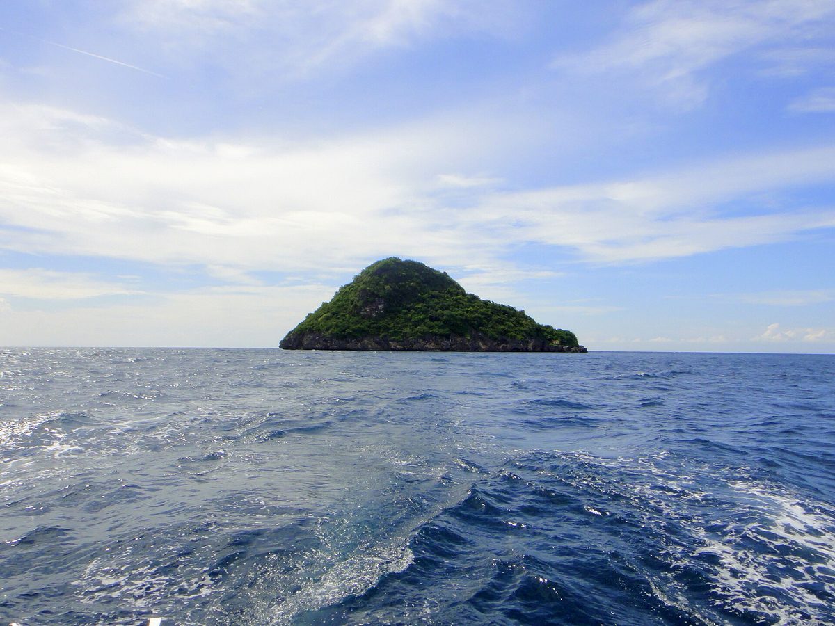 Gato Island near Malapascua, a marine reserve and sea-snake sanctuary popular for diving