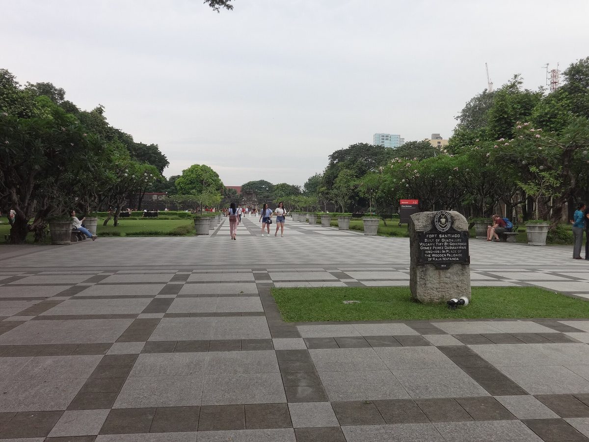 Plaza Moriones promenade inside Fort Santiago, Intramuros, Manila