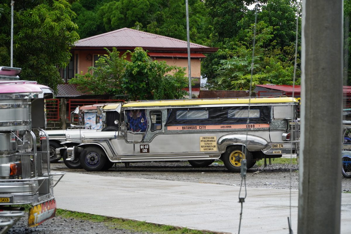 Colorful Philippine jeepney, a common and iconic form of local public transport