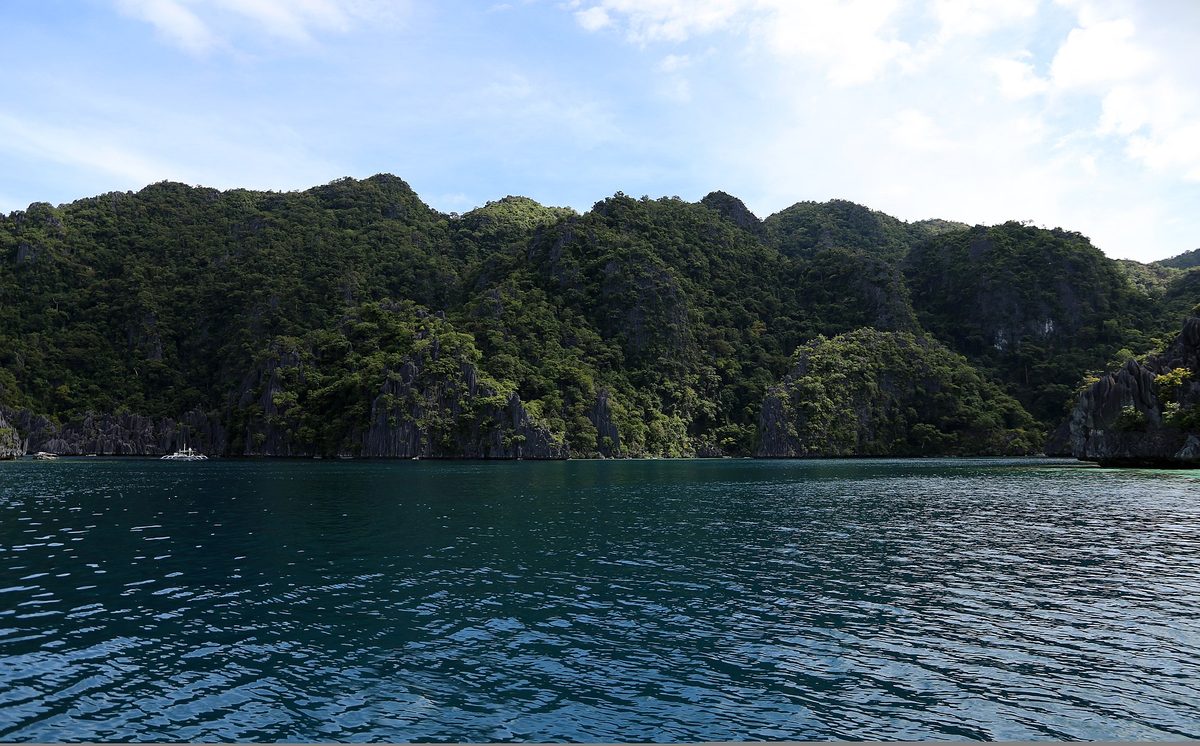 Limestone-walled lagoon at Coron Island, Palawan, Philippines