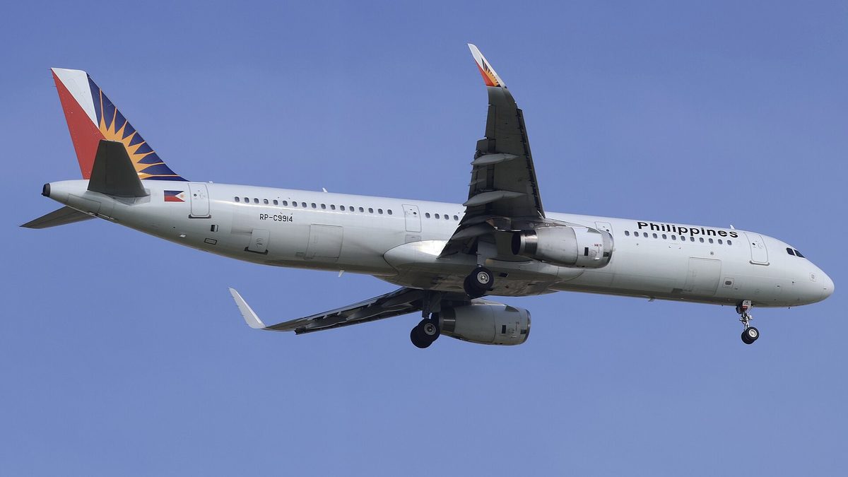Philippine Airlines aircraft, the full-service flag carrier