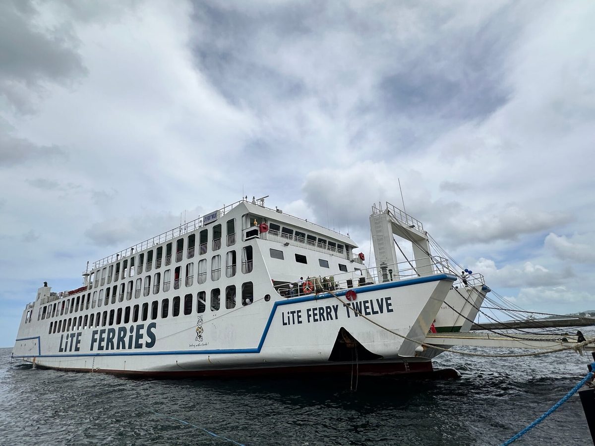 Passenger ferry at a Philippine port, illustrating a sea exit as an onward-travel option from the archipelago