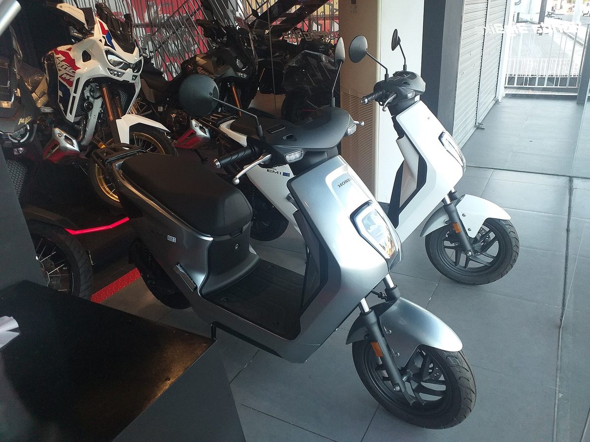 A Honda scooter in the Philippines, the kind of automatic two-wheeler most travelers rent