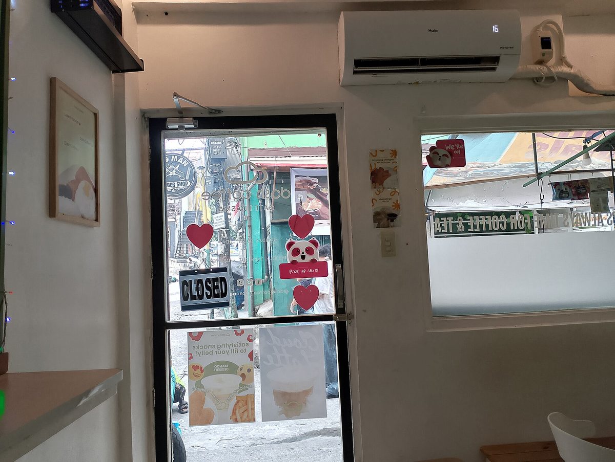 A relaxed cafe in the Philippines, the kind of spot where a solo female traveller can settle in and meet people