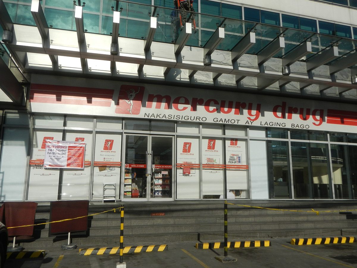 A Mercury Drug pharmacy in the Philippines, where solo travellers can find most health and personal-care basics