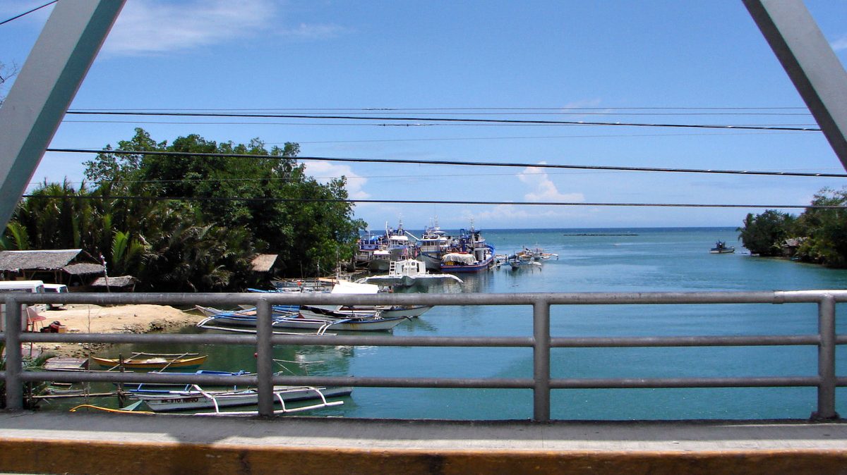 Loboc River in Bohol with jungle-lined banks, the route used for the famous lunch cruise
