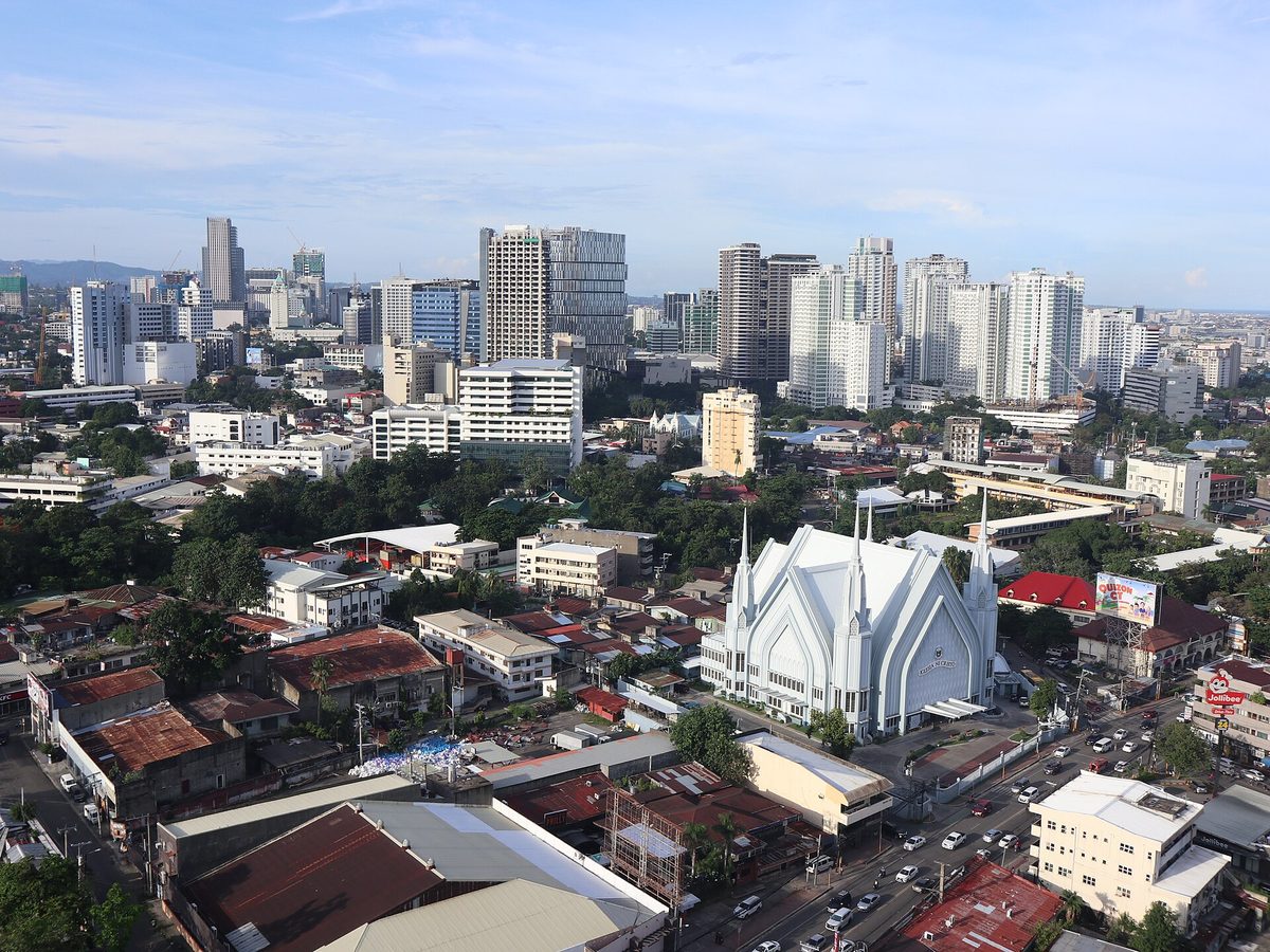 The Cebu City skyline showing the high-rise towers around Cebu Business Park and uptown